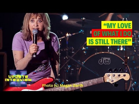 Title card for Suzi Quatro discussing 