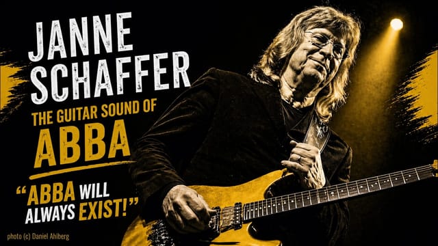 Join guitar virtuoso Janne Schaffer as he uncovers ABBA's studio story in Stockholm, Sweden.