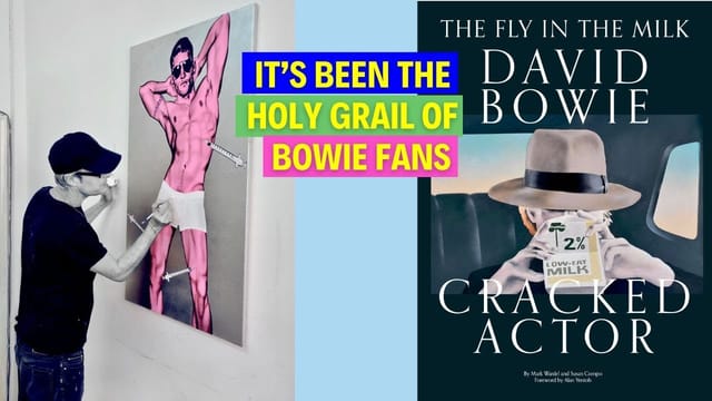 ARTIST MARK WARDEL on DAVID BOWIE & CRACKED ACTOR The Fly in the Milk -  a new book!